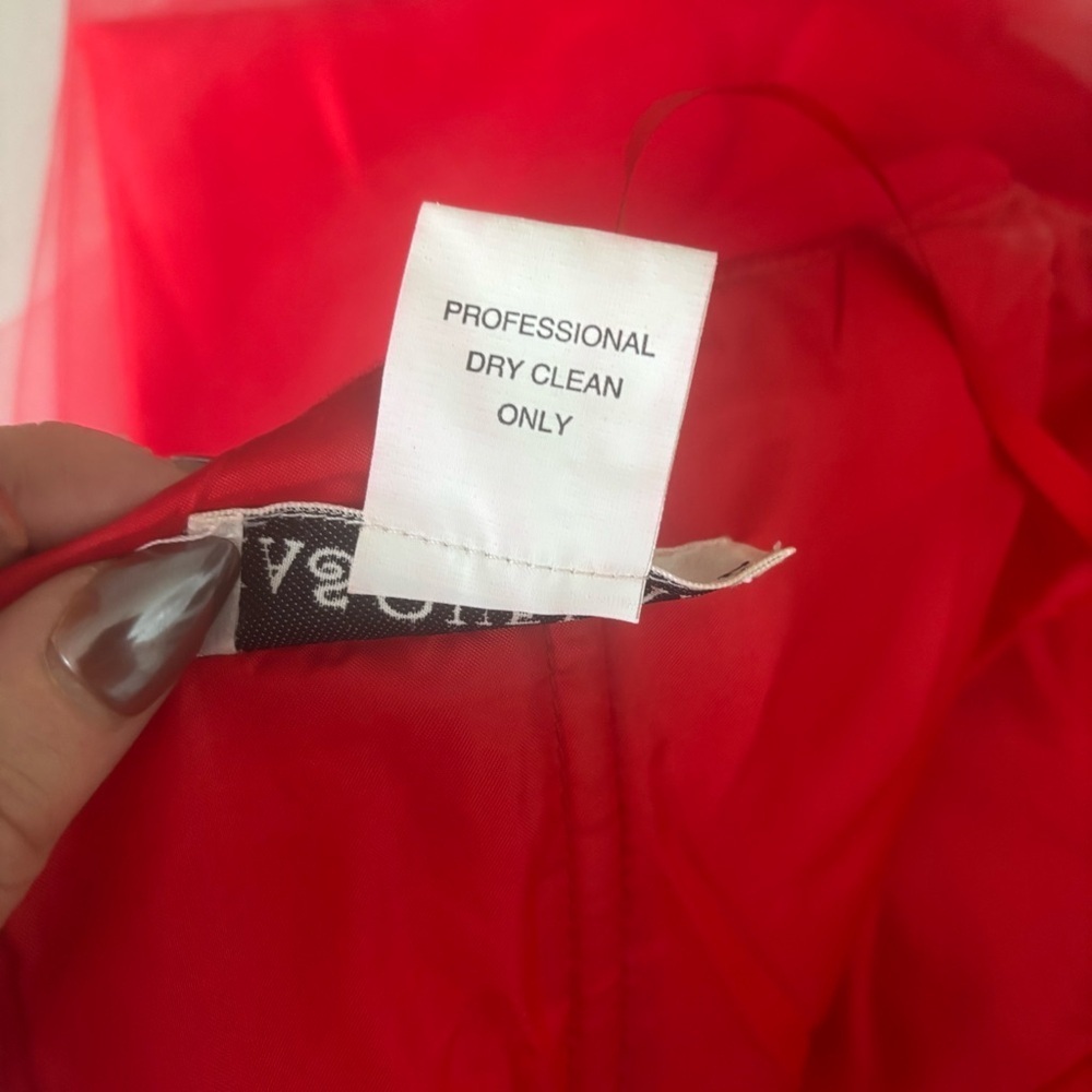Masquerade Red Tulle Strapless Sweetheart Mini Party Dress Women’s Size 7/8 - Picture 14 of 14